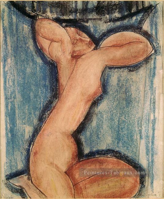 caryatide 1911 Amedeo Modigliani Peintures à l'huile